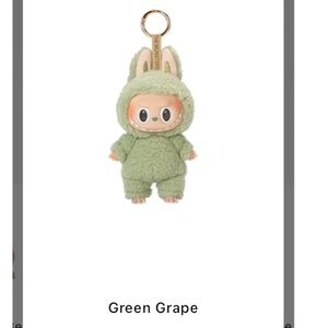 NIB Labubu Exciting Macaron - Green Grapes - Vinyl Plush Pendant POP MART